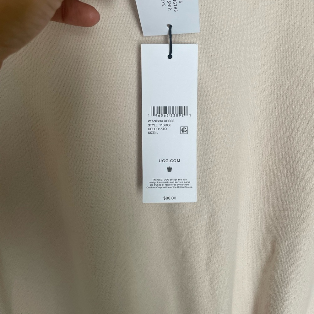 NWT UGG Adjustable Waist Cream Dress Sz L - Picture 3 of 10